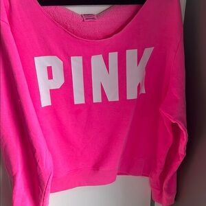 PINK Victoria's Secret Hot Pink Sweatshirt